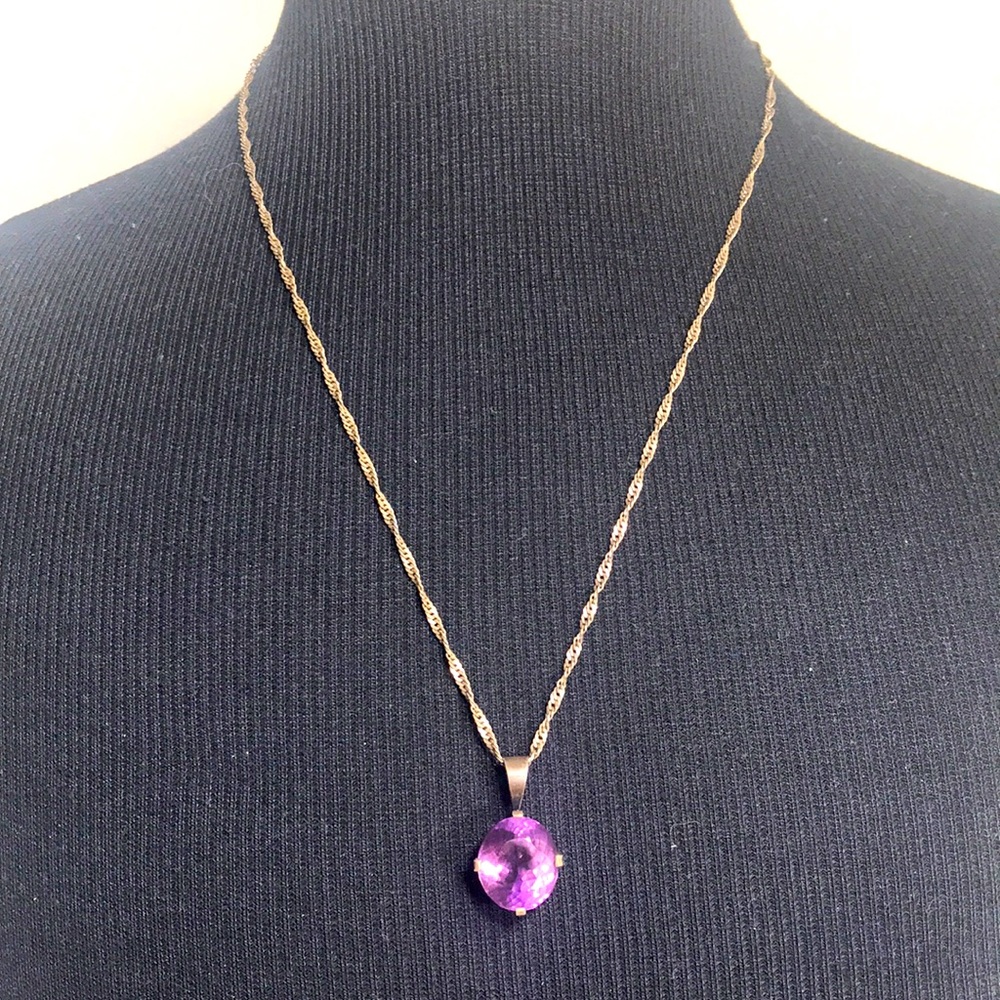 🔥  Amethyst pendant necklace